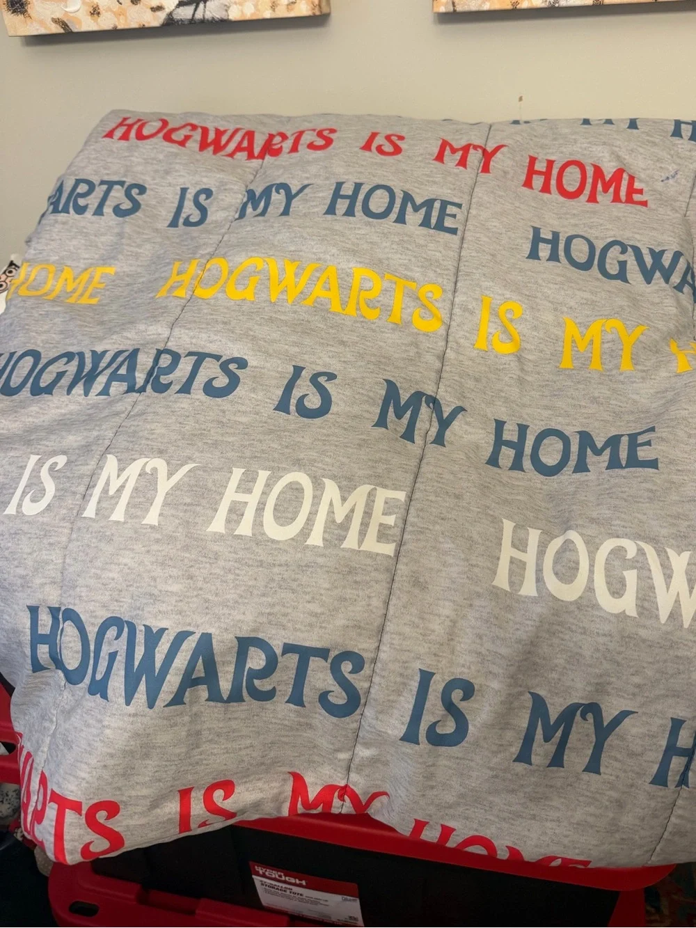 Harry Potter “Hogwarts Is My Home” Bedding Set